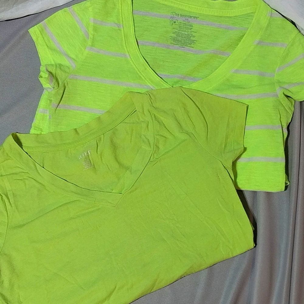 Two bright neon T-Shirts